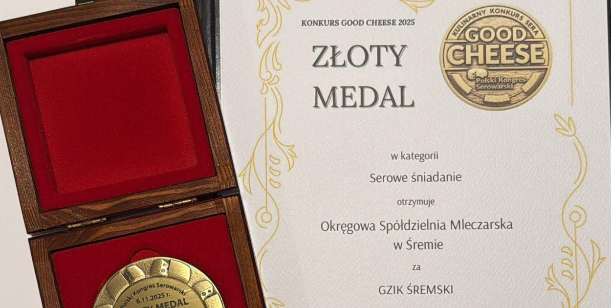 Złoty medal dla gziku śremskiego