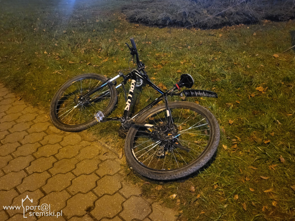 Potrącenie rowerzysty