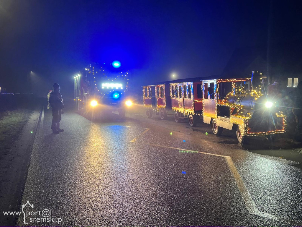 Do tych miejscowości dzisiaj  udał się św. Mikołaj pociągiem