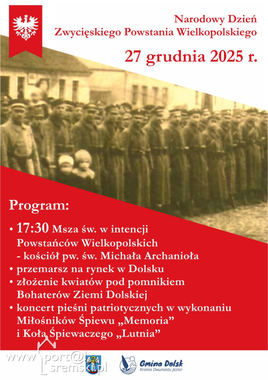Obchody Powstania Wielkopolskiego - Harmonogram wydarzeń