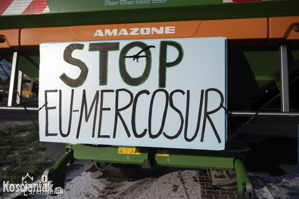 Rolnicy w Jerce protestowali  przeciwko umowie z Mercosur