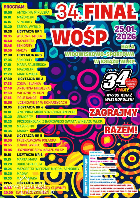 Harmonogram WOŚP w powiecie