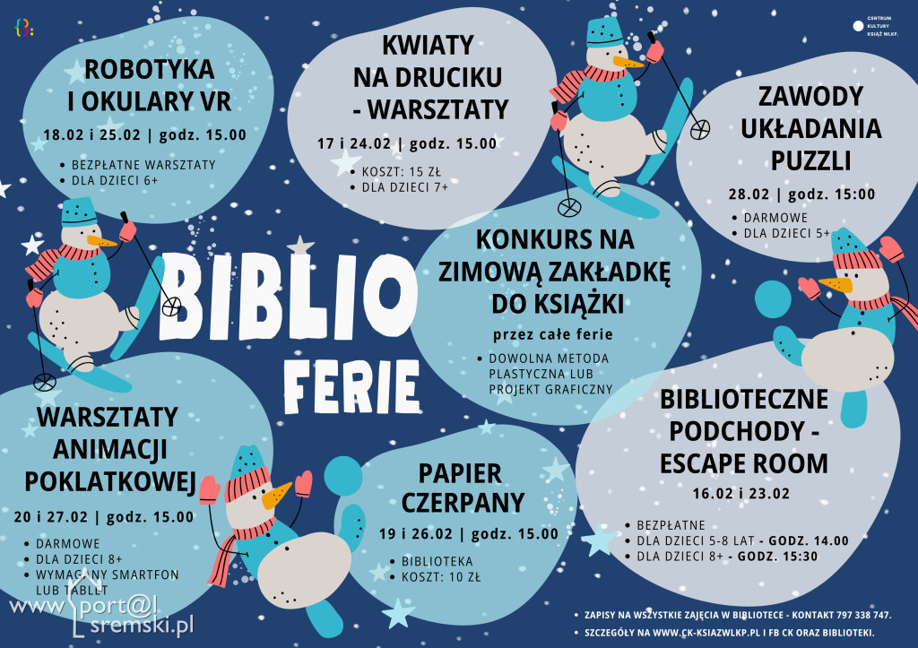 Ferie zimowe w gminie Dolsk i Książu Wlkp.