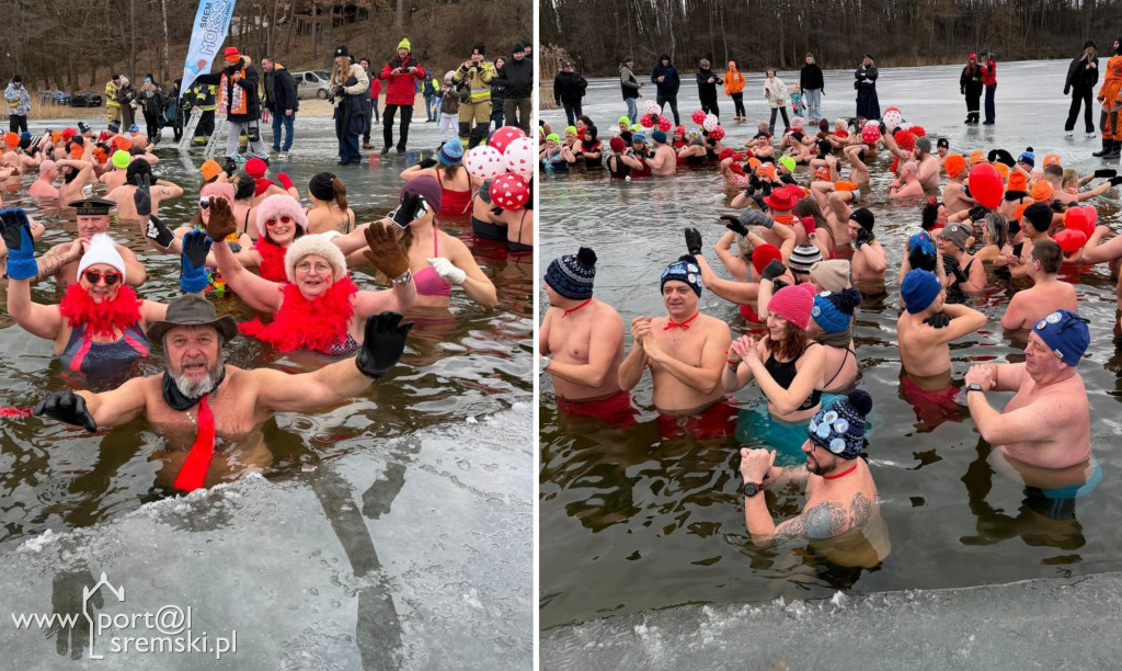 Zakochani w morsowaniu- Walentynkowe spotkanie w Jarosławkach