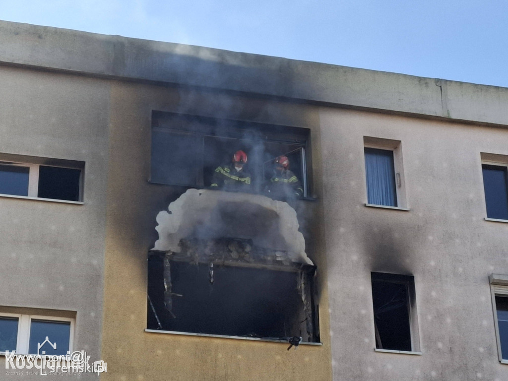 Pożar mieszkania