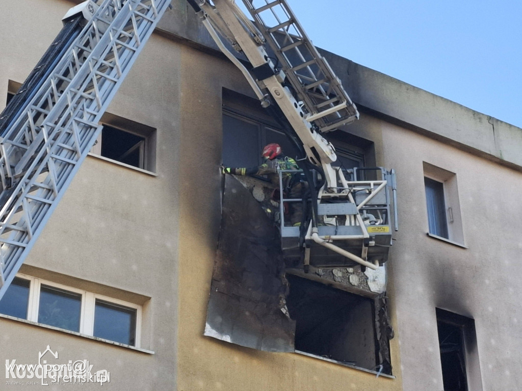 Pożar mieszkania