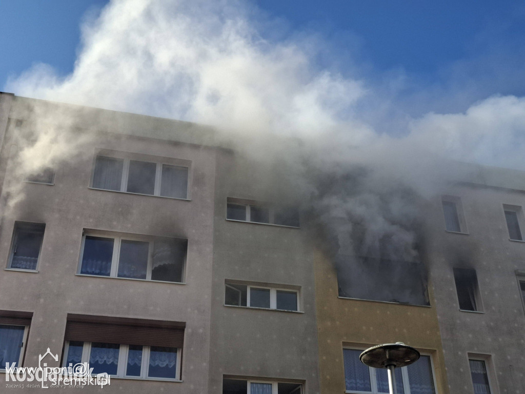 Pożar mieszkania