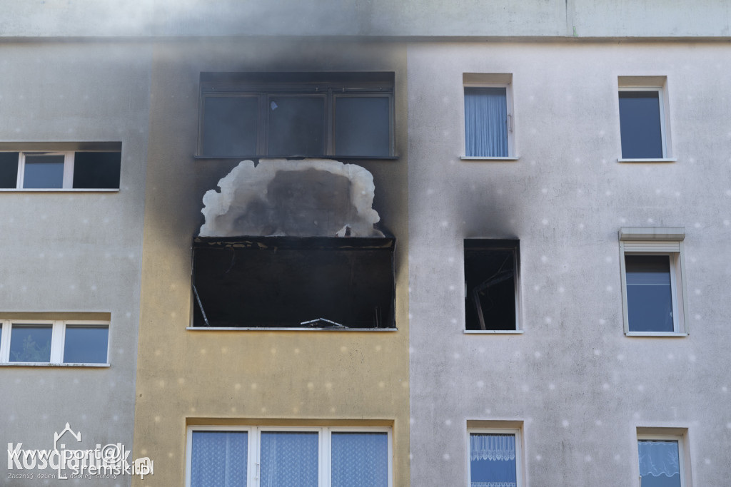 Pożar mieszkania