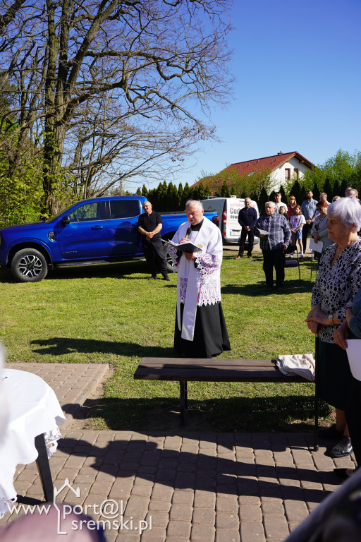 Poświęcenie odnowionej figury MB w Zbrudzewie