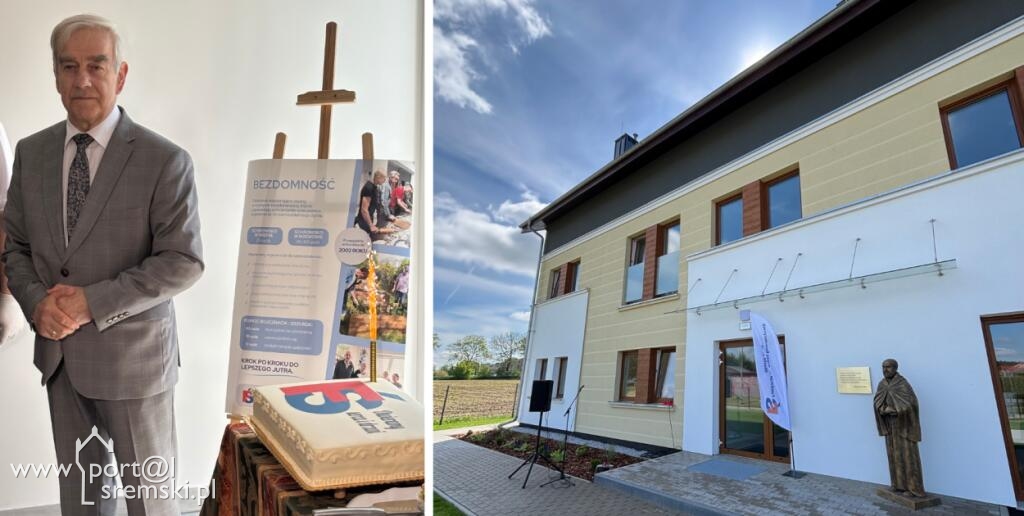 Poświęcenie nowej części Schroniska dla Bezdomnych w Nochowie