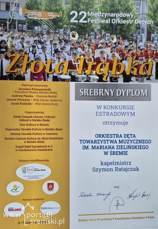 Srebrny sukces Orkiestry Dętej im. Mariana Zielińskiego