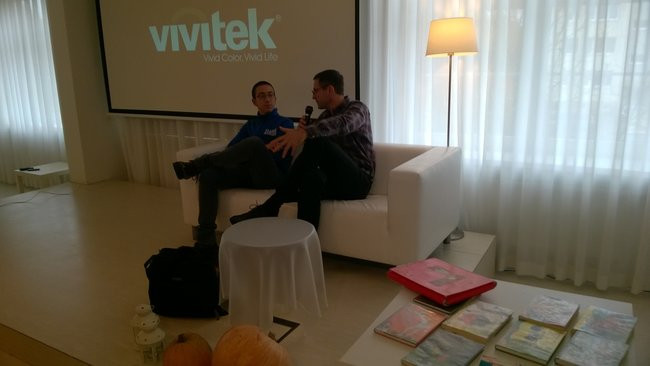 Gimnazjaliści na spotkaniu autorskim z Pawłem Beręsewiczem