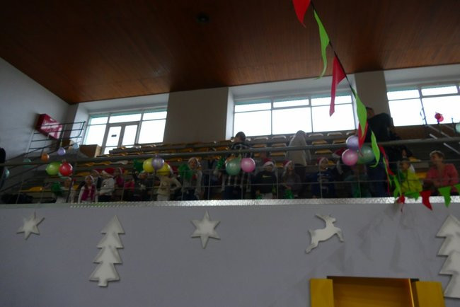 Grupa Żabki z Przedszkola Pod Wierzbami na Olimpiadzie Przedszkolaków