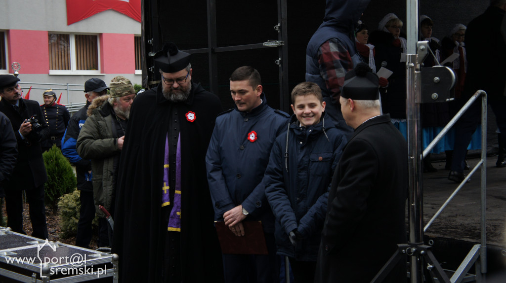 Odsłonięcie pomnika powstańców w Brodnicy