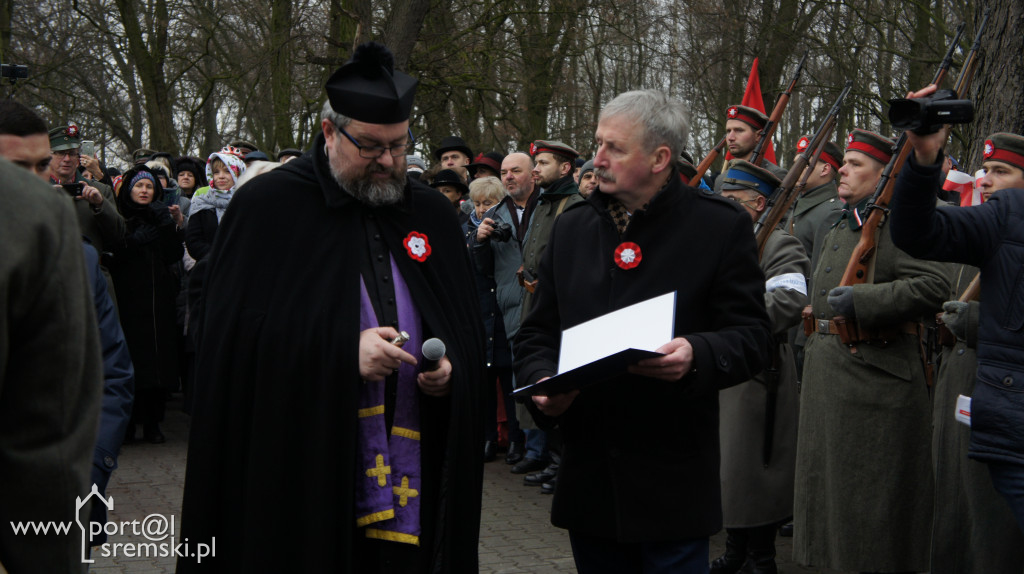 Odsłonięcie pomnika powstańców w Brodnicy