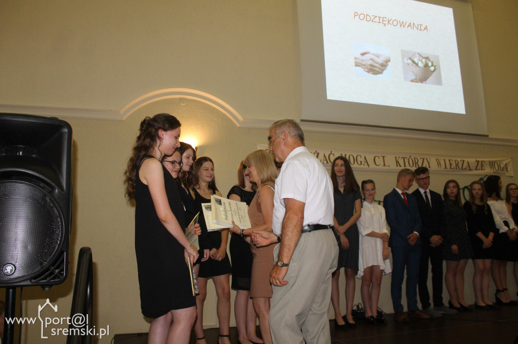 Zakończenie klas gimnazjum ZSO
