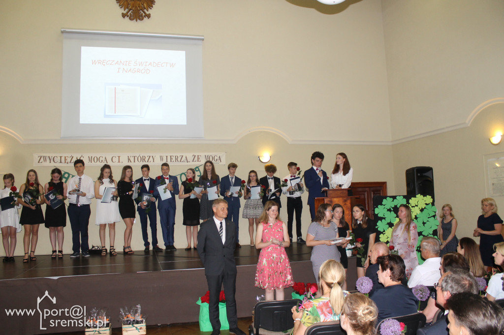 Zakończenie klas gimnazjum ZSO