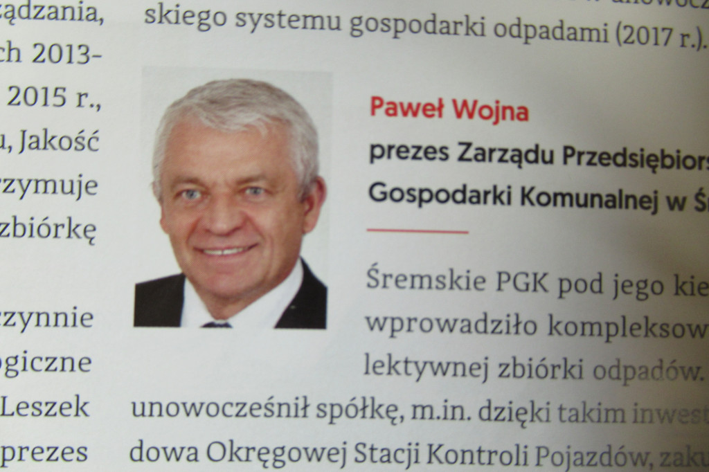 Prezes Wojna kandydatem
