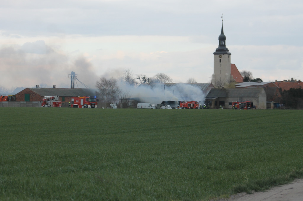 Mchy - pożar