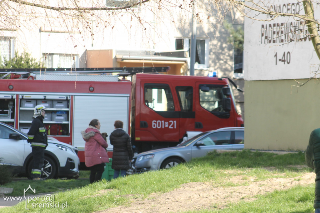 Pożar - telewizor