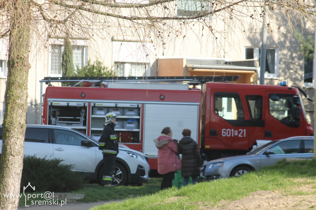 Pożar - telewizor