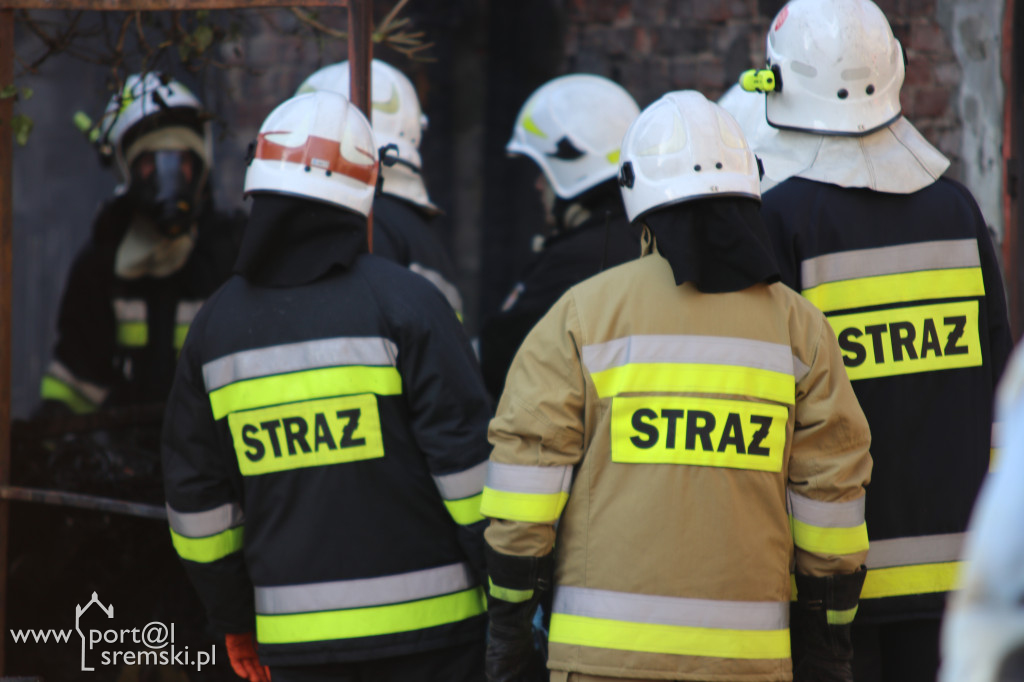 Pożar - butla z gazem