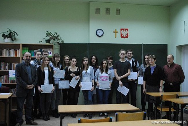 Uczniowie z certyfikatem