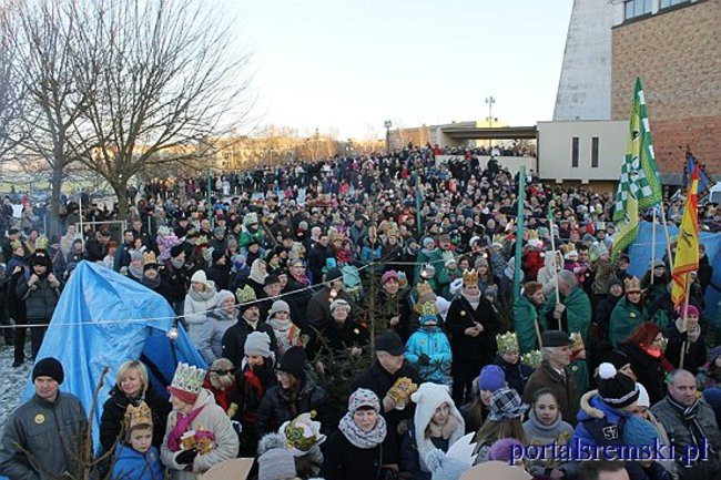 Trzej Królowie na ulicach Śremu