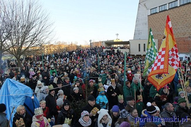 Trzej Królowie na ulicach Śremu