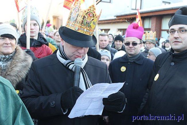 Trzej Królowie na ulicach Śremu