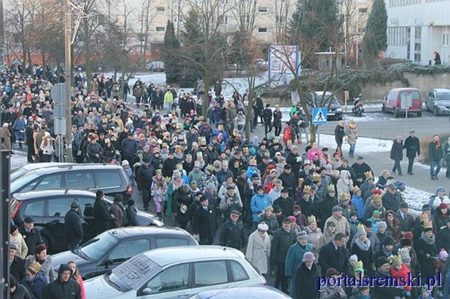 Trzej Królowie na ulicach Śremu