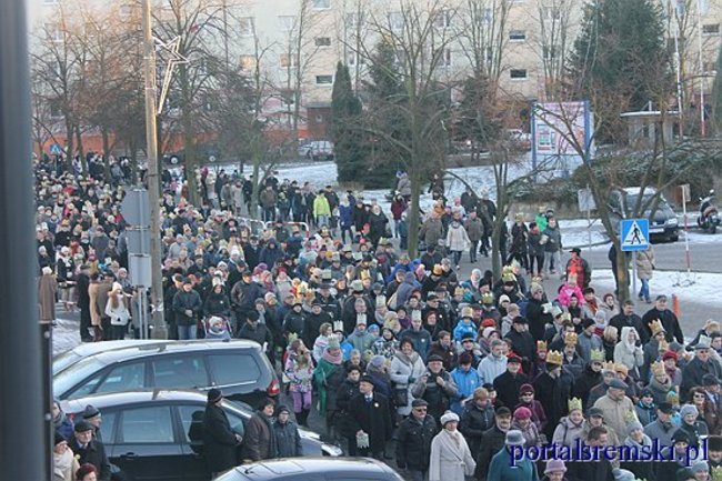 Trzej Królowie na ulicach Śremu