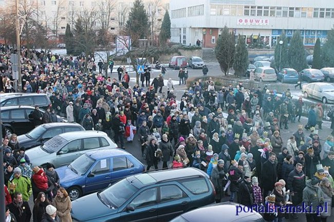 Trzej Królowie na ulicach Śremu