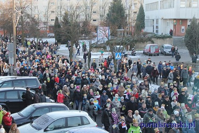 Trzej Królowie na ulicach Śremu