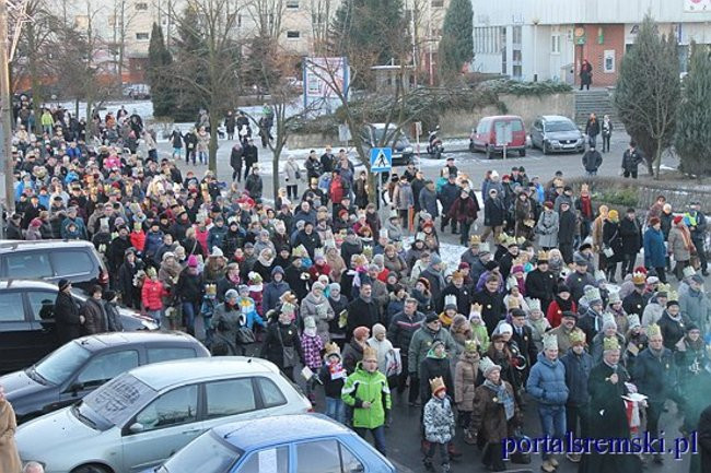 Trzej Królowie na ulicach Śremu