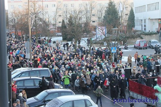 Trzej Królowie na ulicach Śremu