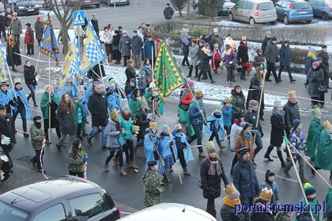 Trzej Królowie na ulicach Śremu