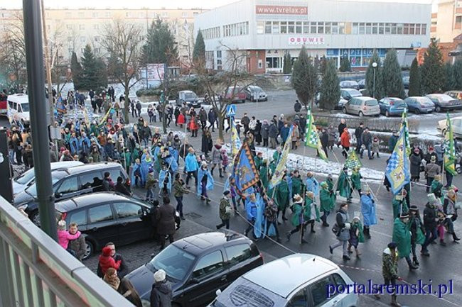 Trzej Królowie na ulicach Śremu