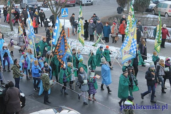 Trzej Królowie na ulicach Śremu