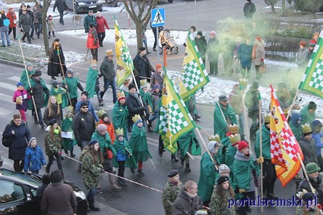 Trzej Królowie na ulicach Śremu
