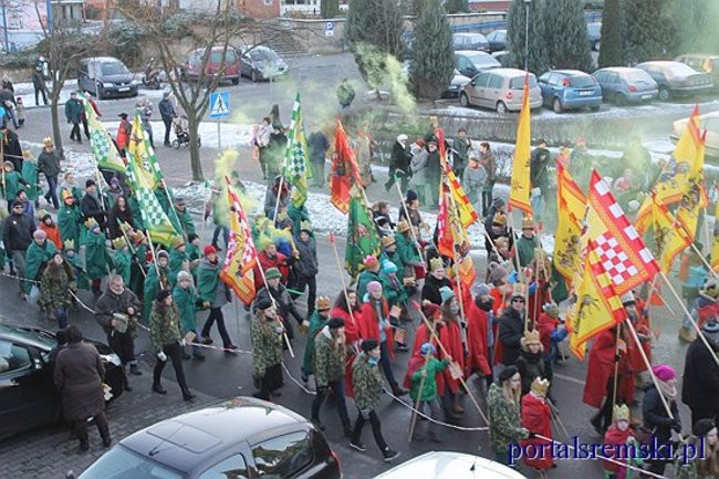 Trzej Królowie na ulicach Śremu