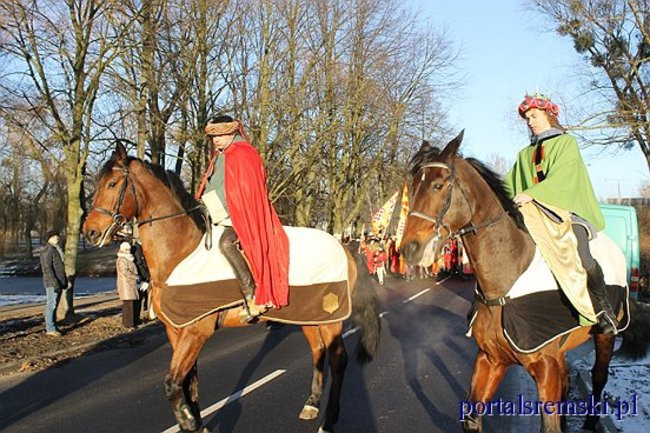 Trzej Królowie na ulicach Śremu