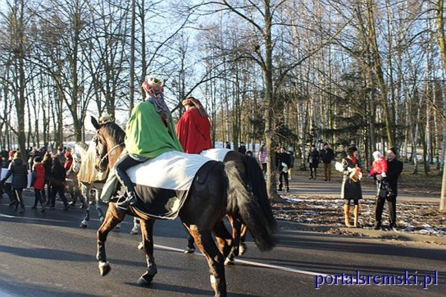 Trzej Królowie na ulicach Śremu