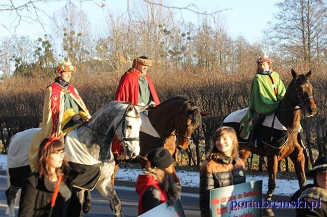 Trzej Królowie na ulicach Śremu
