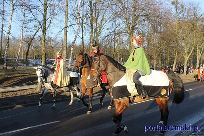 Trzej Królowie na ulicach Śremu