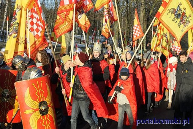 Trzej Królowie na ulicach Śremu