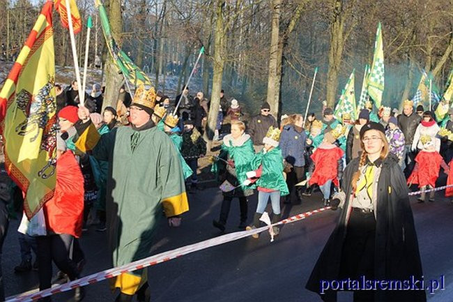 Trzej Królowie na ulicach Śremu