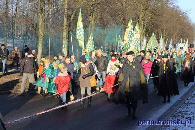 Trzej Królowie na ulicach Śremu