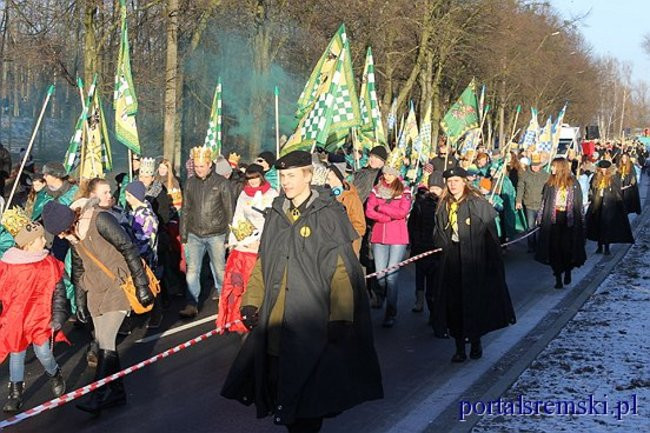 Trzej Królowie na ulicach Śremu