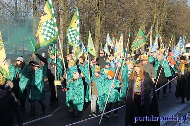 Trzej Królowie na ulicach Śremu